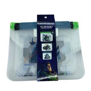 Disney Pixar Lightyear 3-Pack Reusable Snack Bags With Buzz Lightyear Design NEW